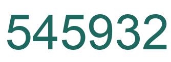 Number 545932 green image