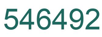 Número 546492 imagen verde