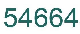 Número 54664 imagen verde
