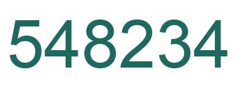 Número 548234 imagen verde