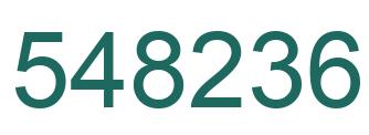 Número 548236 imagen verde