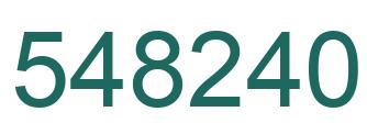 Número 548240 imagen verde