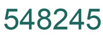Number 548245 green image