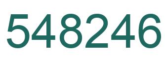 Number 548246 green image