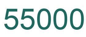 Number 55000 green image