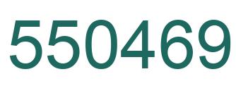 Number 550469 green image