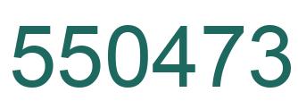 Número 550473 imagen verde
