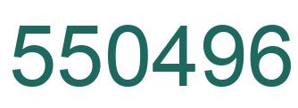 Number 550496 green image