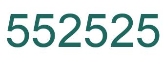 Número 552525 imagen verde