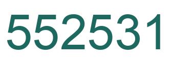 Número 552531 imagen verde