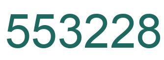 Number 553228 green image