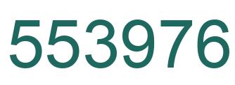 Number 553976 green image