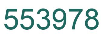 Number 553978 green image