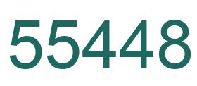 Zahl 55448 grün bild