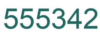 Number 555342 green image