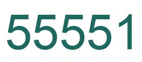 Number 55551 green image