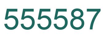 Número 555587 imagen verde