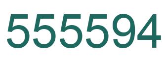 Número 555594 imagen verde