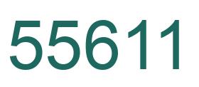 Number 55611 green image