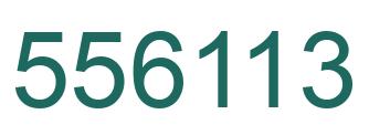 Number 556113 green image