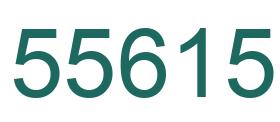 Number 55615 green image