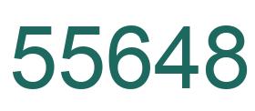 Zahl 55648 grün bild