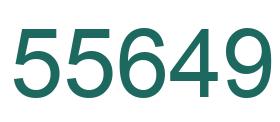 Zahl 55649 grün bild