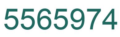 Number 5565974 green image