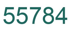 Número 55784 imagen verde