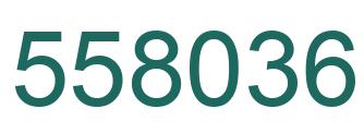 Number 558036 green image