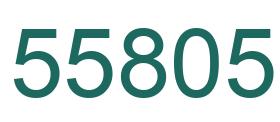 Number 55805 green image