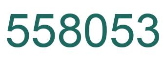 Number 558053 green image