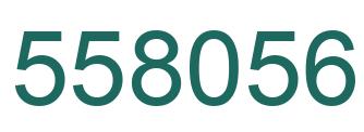 Number 558056 green image