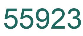 Número 55923 imagen verde