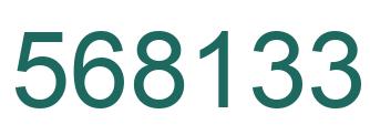 Número 568133 imagen verde