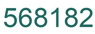 Number 568182 green image