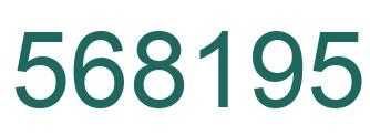 Number 568195 green image