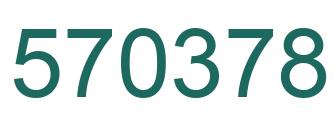 Number 570378 green image