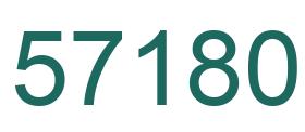 Number 57180 green image