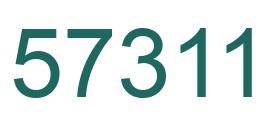 Number 57311 green image