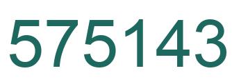 Número 575143 imagen verde