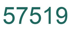 Number 57519 green image