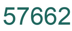 Number 57662 green image