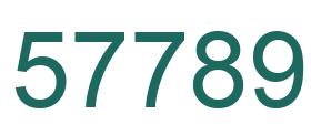 Number 57789 green image