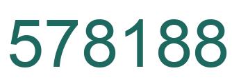Number 578188 green image