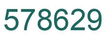 Número 578629 imagen verde