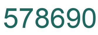 Número 578690 imagen verde