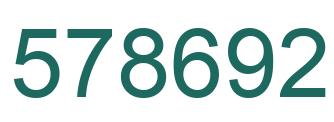 Número 578692 imagen verde