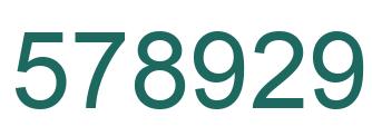 Número 578929 imagen verde