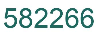 Number 582266 green image